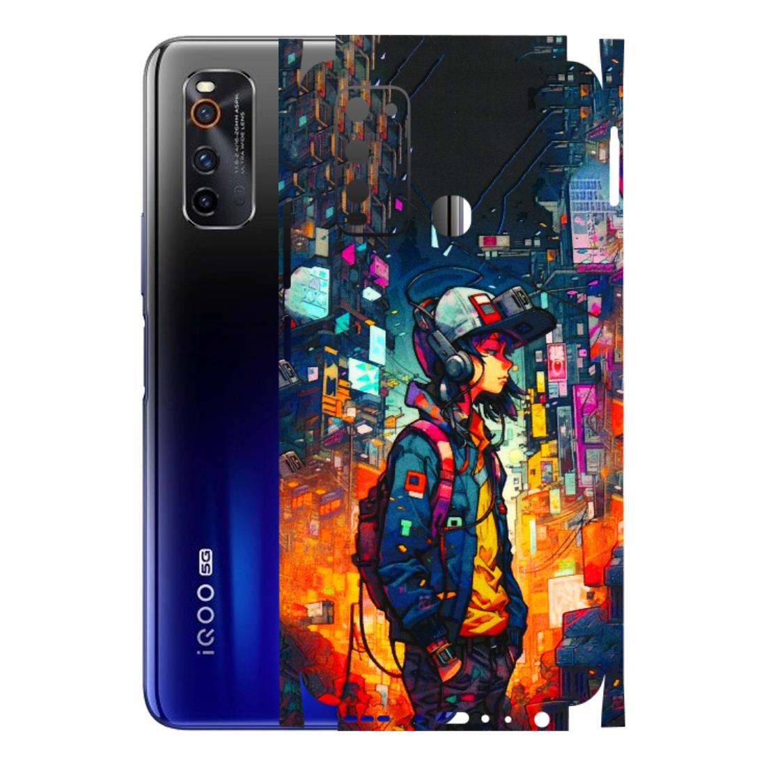 IQOO Phone Skins (All Models) - Street Anime Guy - 3D Embossed Finish (L-158) IQOO Neo 3