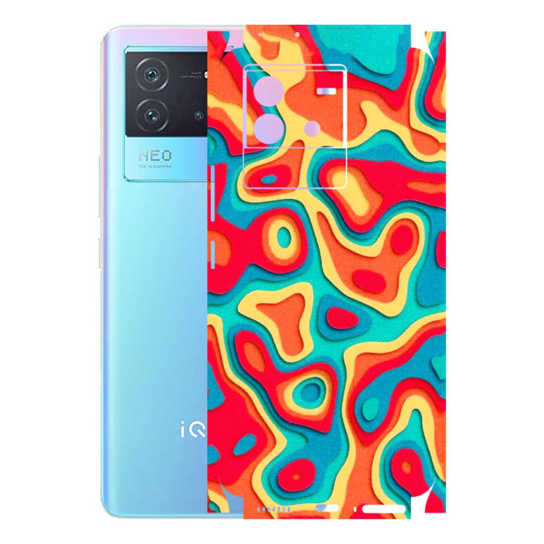 IQOO Phone Skins (All Models) - Abstract Swirl - 3D Embossed Finish (L-150) IQOO Neo 6 5G