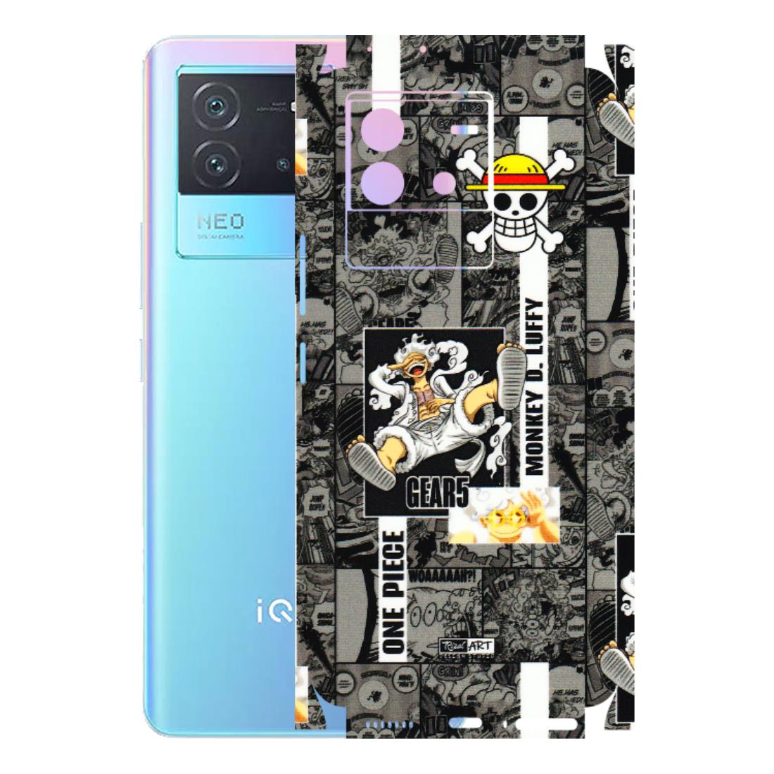 IQOO Phone Skins (All Models) - Cuffy Anime MonkeyCamic - 3D Embossed Finish (L-242) IQOO Neo 6 5G