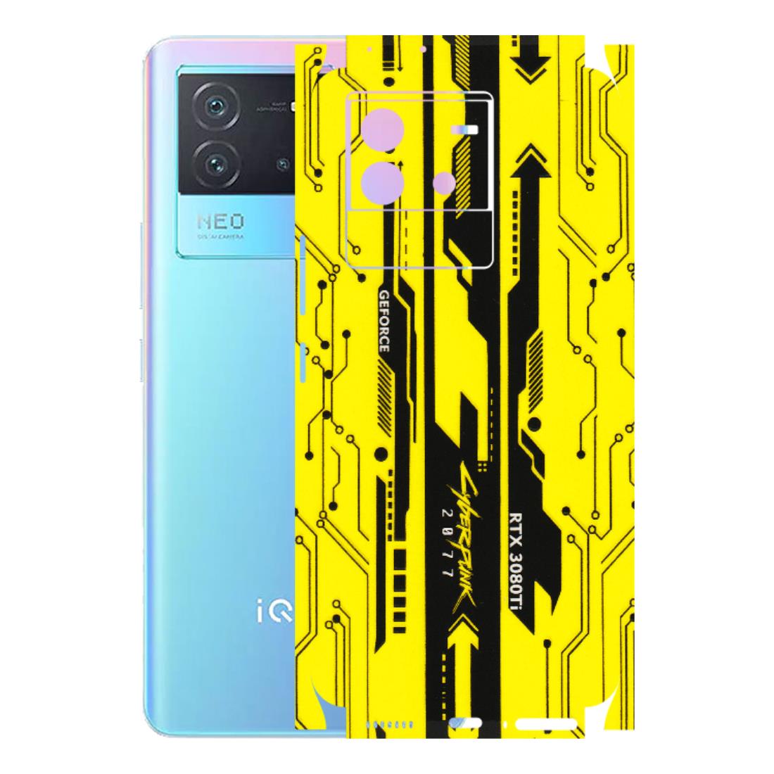 IQOO Phone Skins (All Models) - Yellow Cyberpunk - 3D Embossed Finish (L-93) IQOO Neo 6 5G