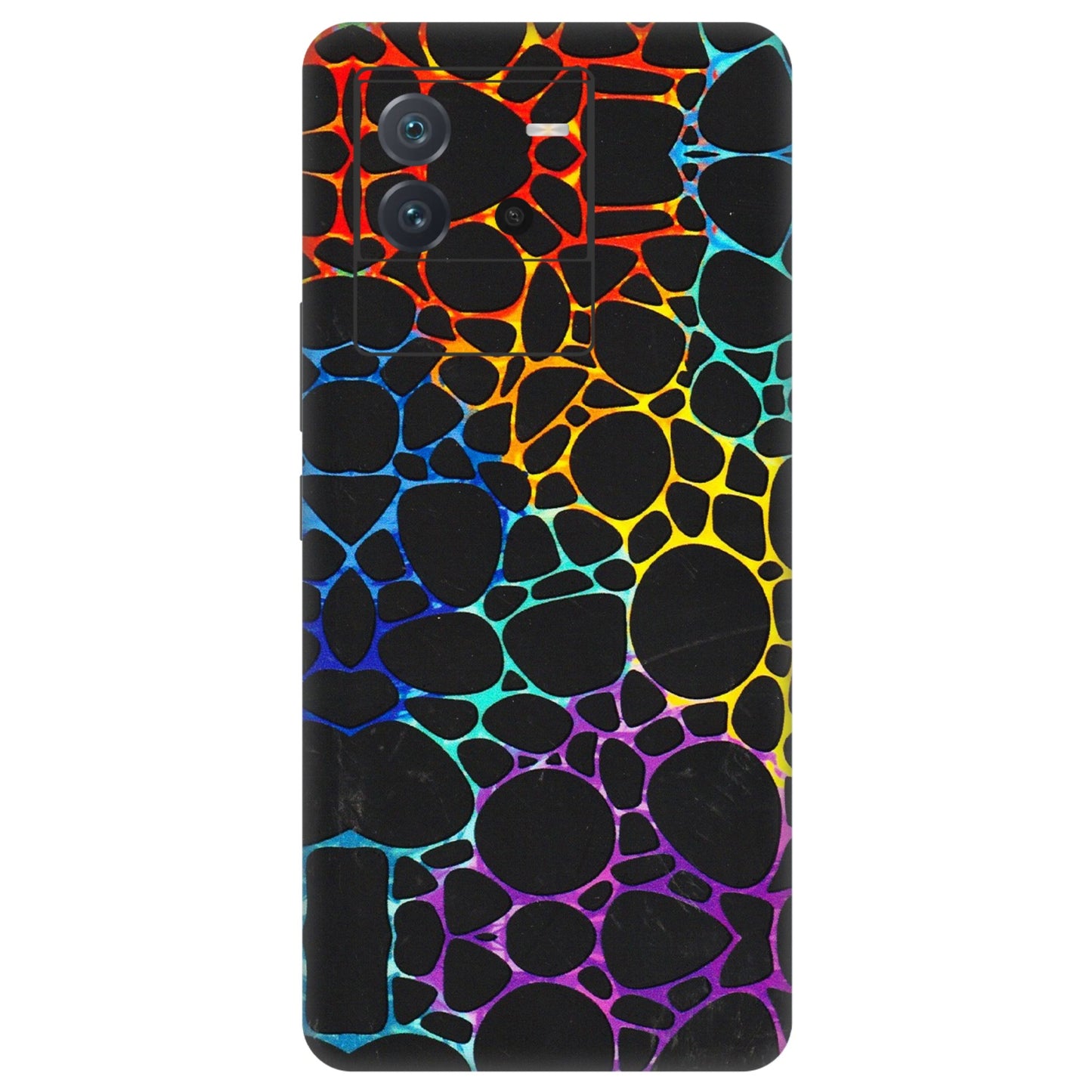 IQOO Phone Skins (All Models) - Abstract Art MultiColour - 3D Embossed Finish (L-133) IQOO Neo 6 5G
