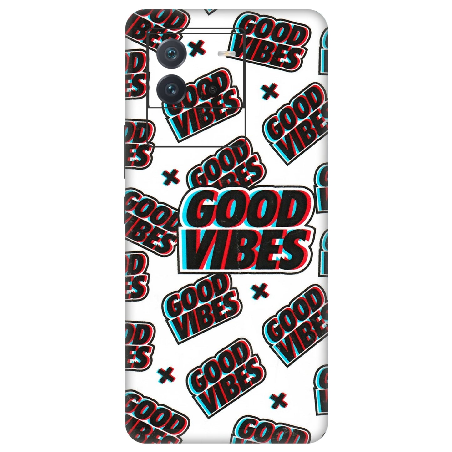 IQOO Phone Skins (All Models) - Good Vibes - 3D Embossed Finish (L-282) IQOO Neo 6 5G