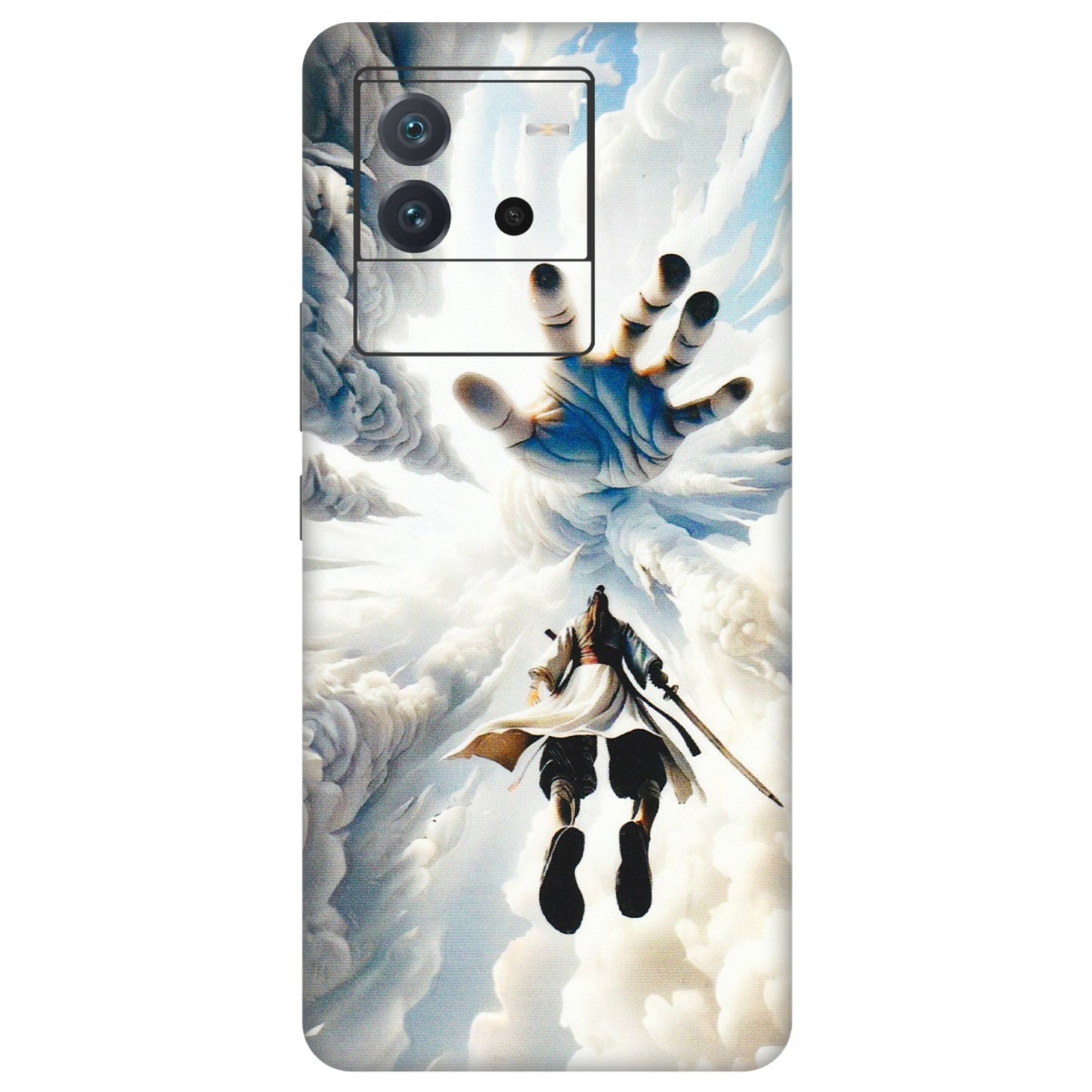 IQOO Phone Skins (All Models) - Big Hand With Monkey King - 3D Embossed Finish (L-323) IQOO Neo 6 5G