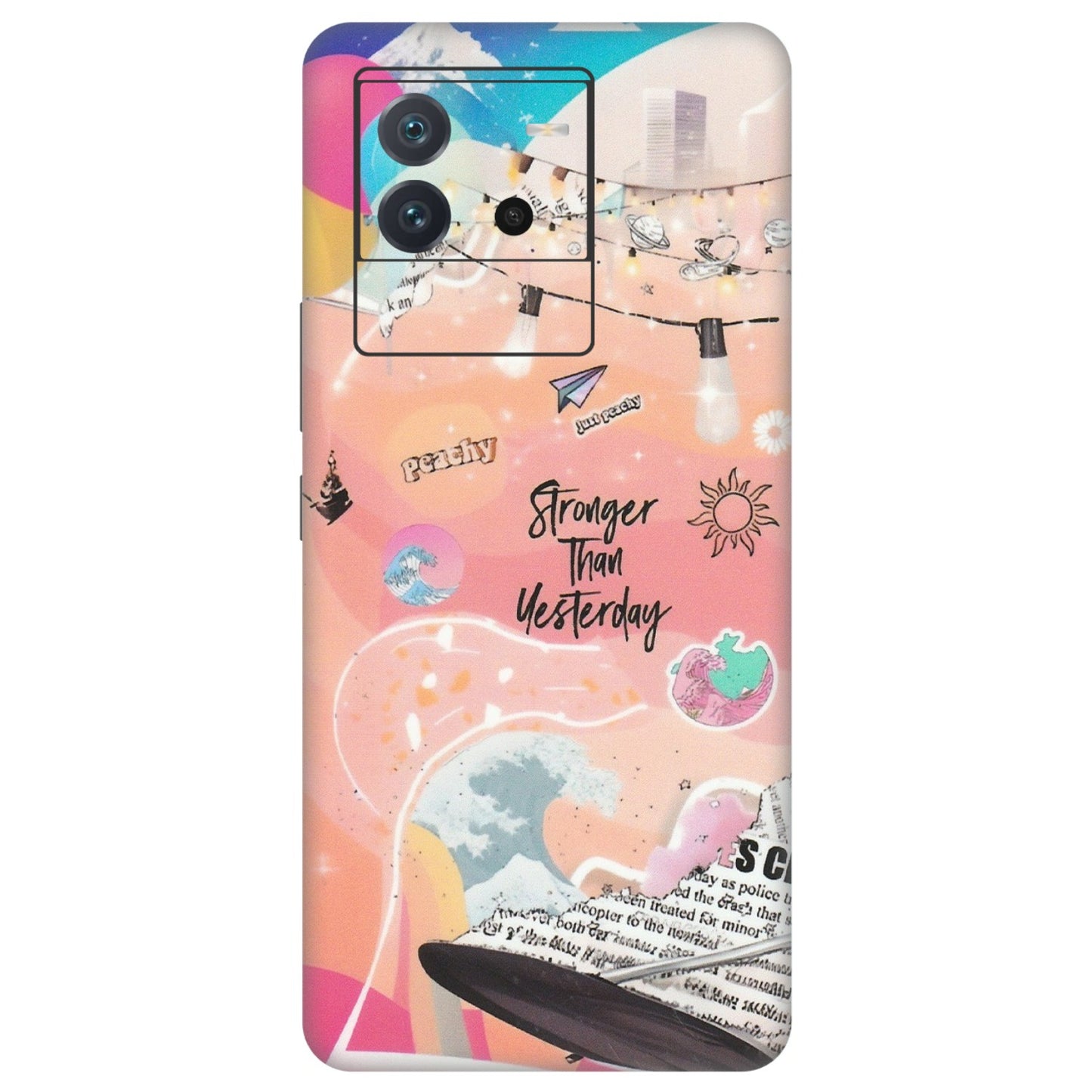 IQOO Phone Skins (All Models) - Stronger Then Yesterday - Matte Finish (M-128) IQOO Neo 6 5G