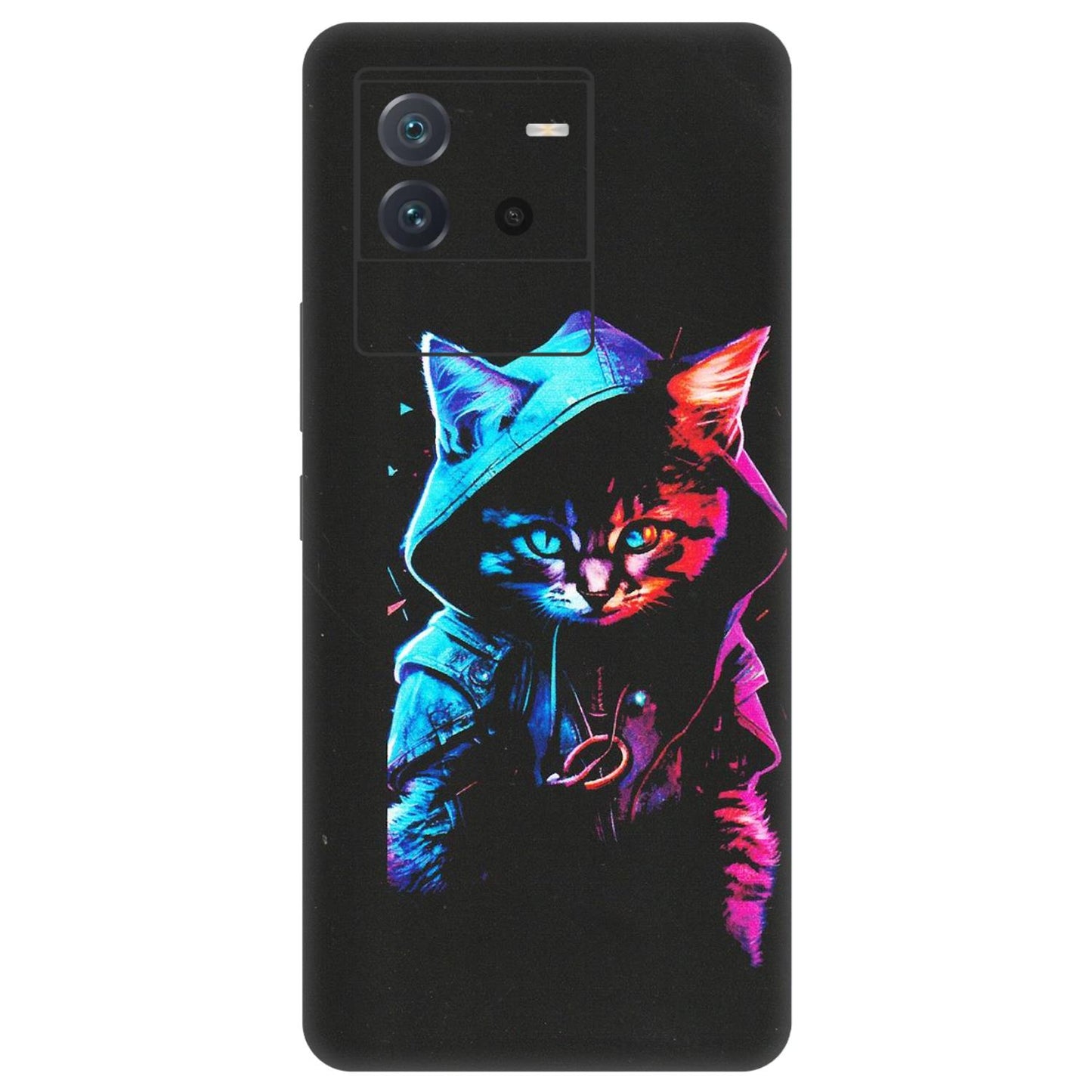 IQOO Phone Skins (All Models) - Cyberpunk Cat - Matte Finish (M-45) IQOO Neo 6 5G