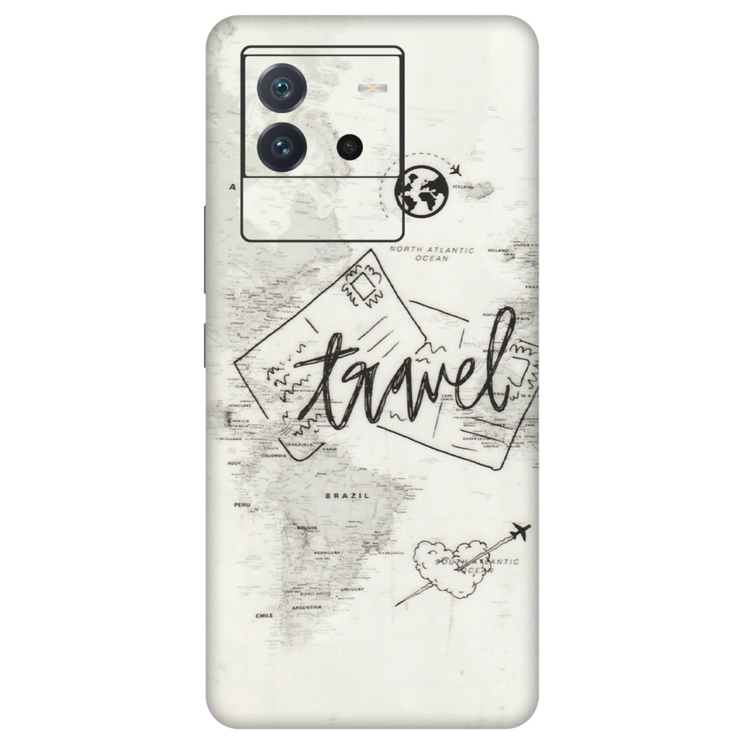 IQOO Phone Skins (All Models) - Travel Ticket - Transparent Finish (T-06) IQOO Neo 6 5G