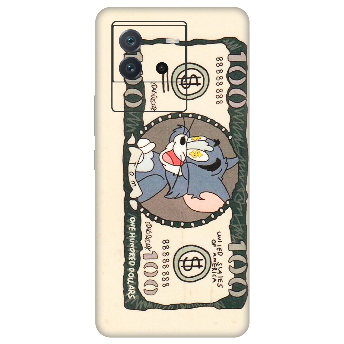 IQOO Phone Skins (All Models) - One Hundred Dollar Tom - Transparent Finish (T-16) IQOO Neo 6 5G