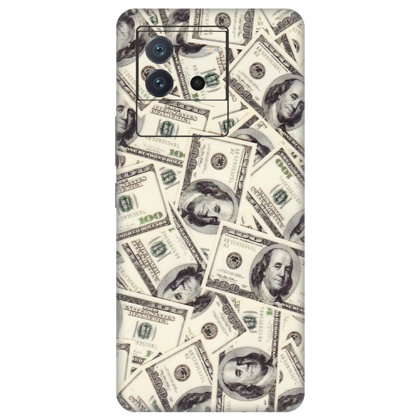 IQOO Phone Skins (All Models) - Dollar Lover - Transparent Finish (T-17) IQOO Neo 6 5G