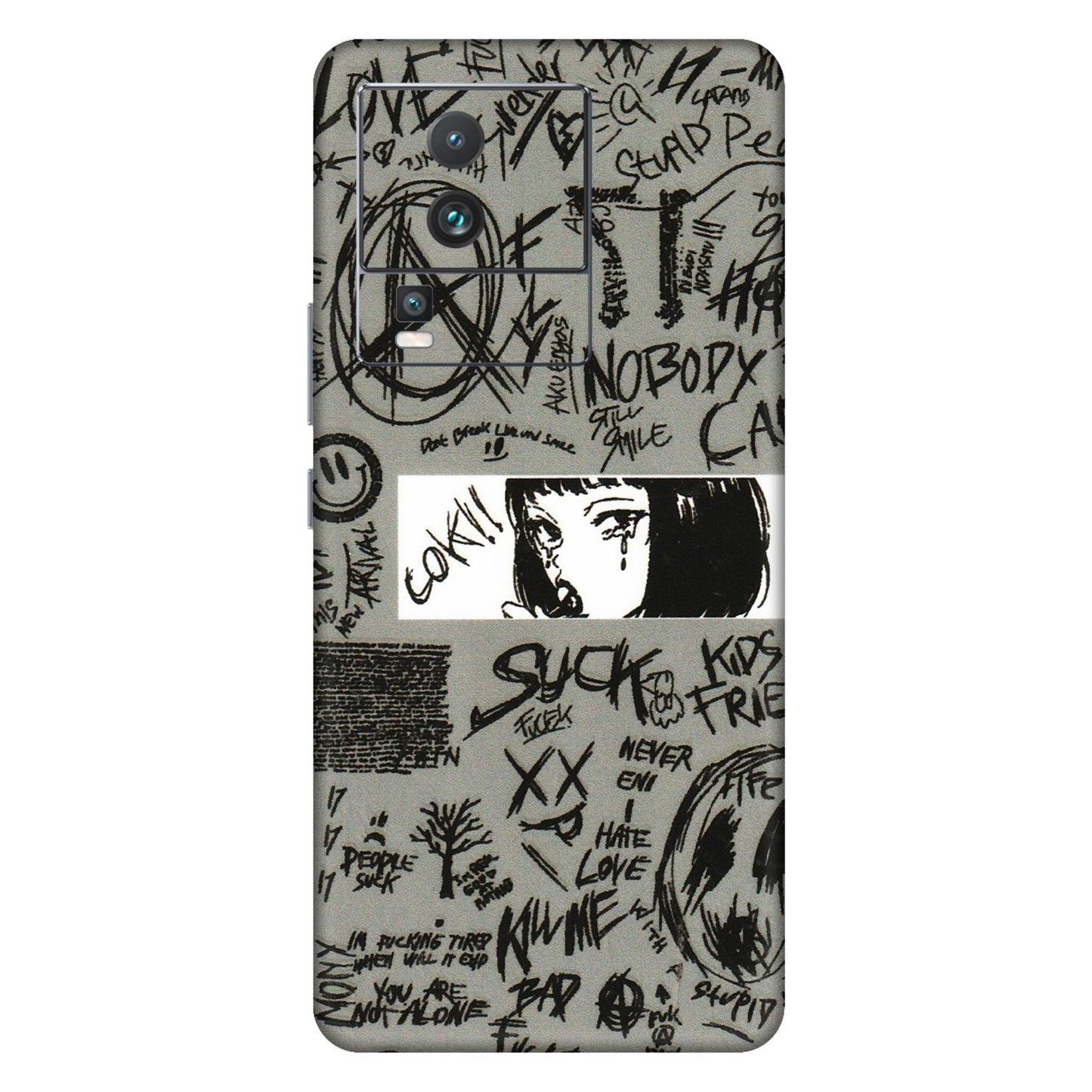 IQOO Phone Skins (All Models) - Never Have Love Anime - 3D Embossed Finish (L-260) IQOO Neo 7 5G