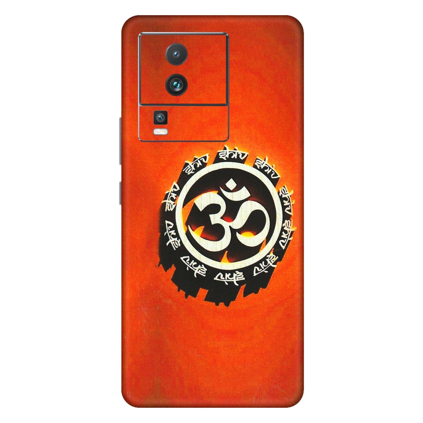 IQOO Phone Skins (All Models) - Aum Shiv Orange - 3D Embossed Finish (L-32) IQOO Neo 7 5G