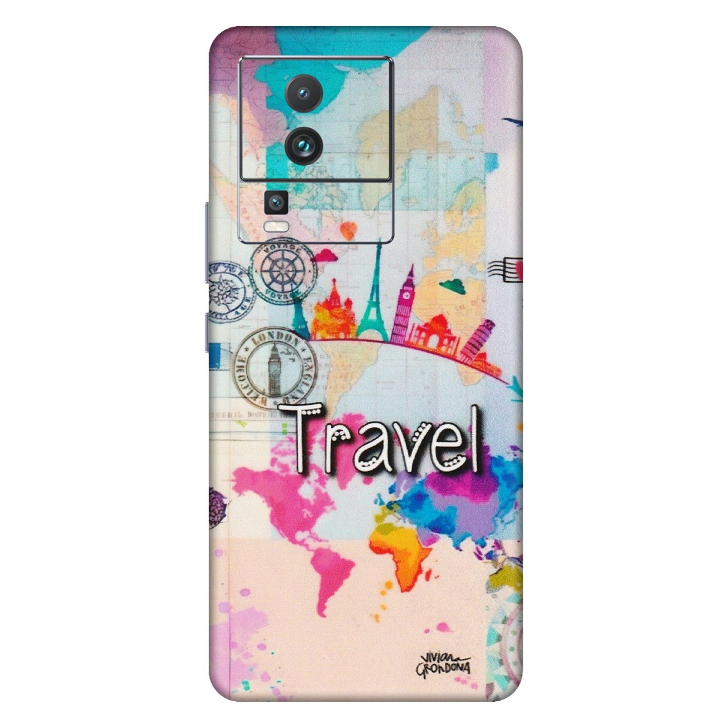 IQOO Phone Skins (All Models) - Travel The Wonders - Matte Finish (M-108) IQOO Neo 7 5G