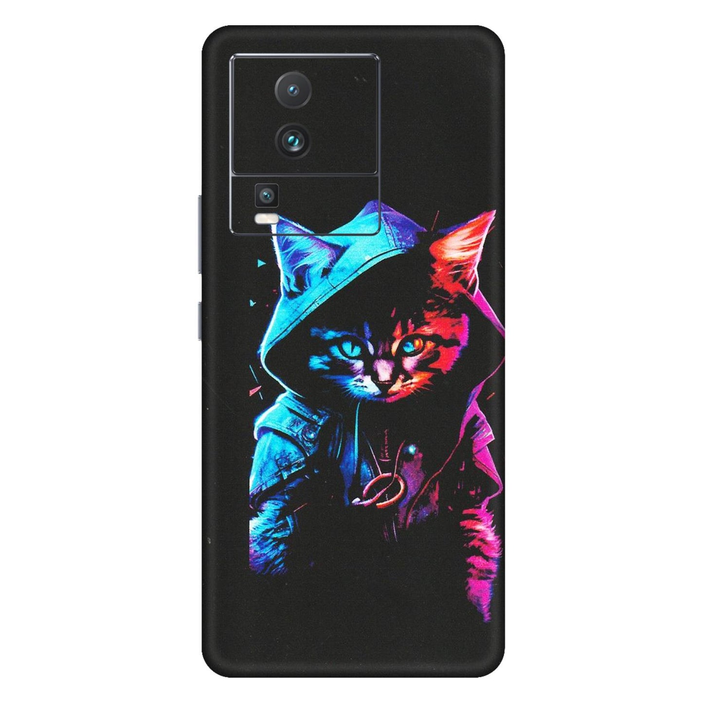 IQOO Phone Skins (All Models) - Cyberpunk Cat - Matte Finish (M-45) IQOO Neo 7 5G