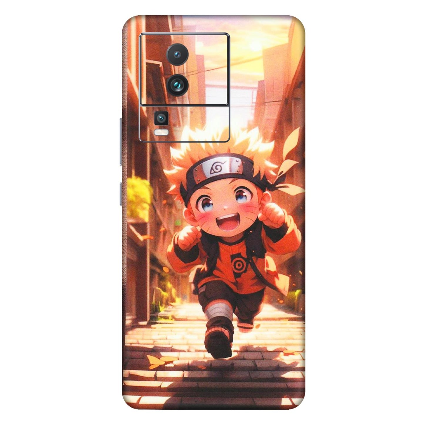 IQOO Phone Skins (All Models) - Naruto Cute Toon Running - Matte Finish (M-04) IQOO Neo 7 5G
