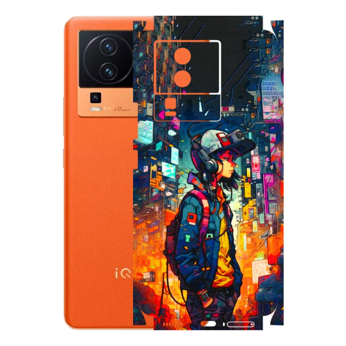 IQOO Phone Skins (All Models) - Street Anime Guy - 3D Embossed Finish (L-158) IQOO Neo 7 PRO