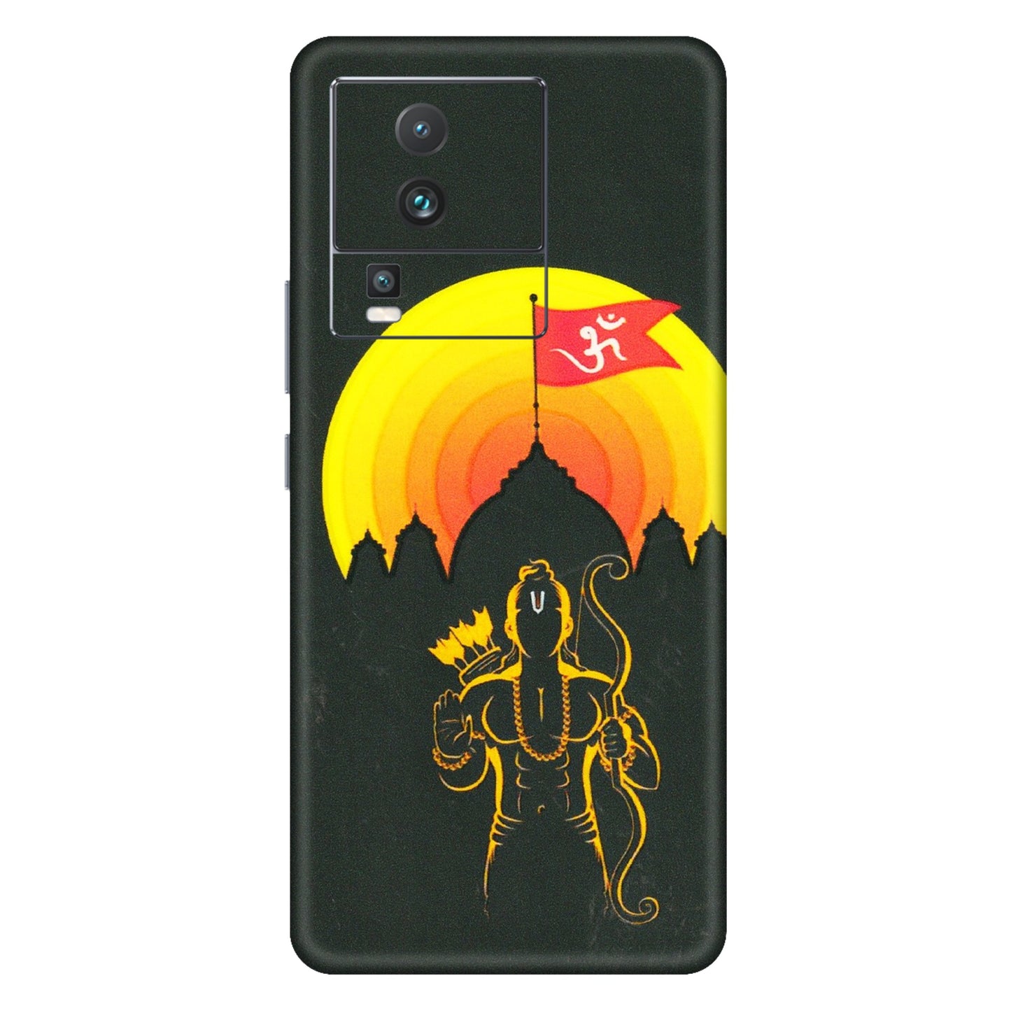 IQOO Phone Skins (All Models) - Lord Ram - 3D Embossed Finish (L-132) IQOO Neo 7 PRO