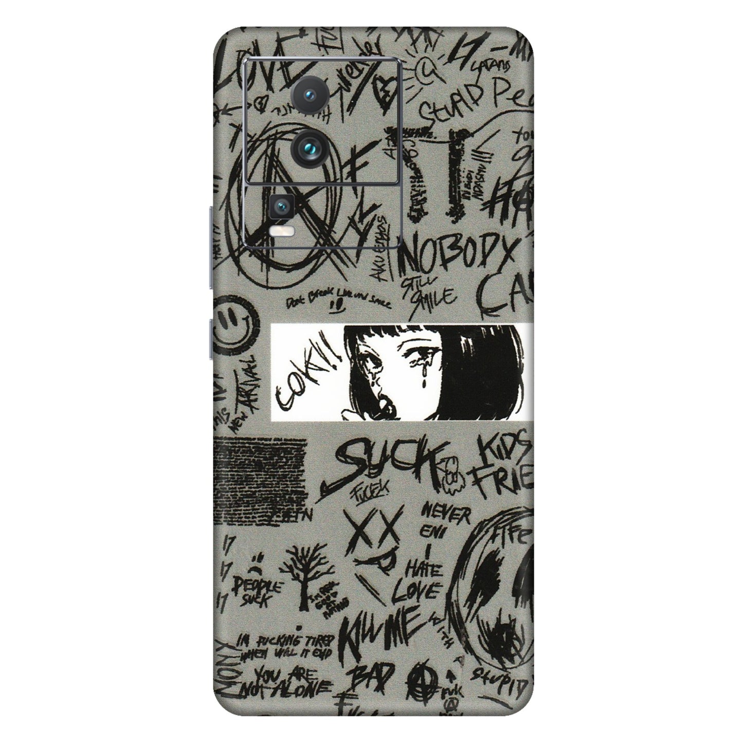 IQOO Phone Skins (All Models) - Never Have Love Anime - 3D Embossed Finish (L-260) IQOO Neo 7 PRO