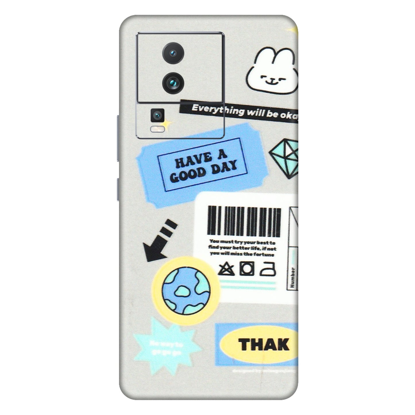 IQOO Phone Skins (All Models) - Will Be Okay Design - 3D Embossed Finish (L-316) IQOO Neo 7 PRO