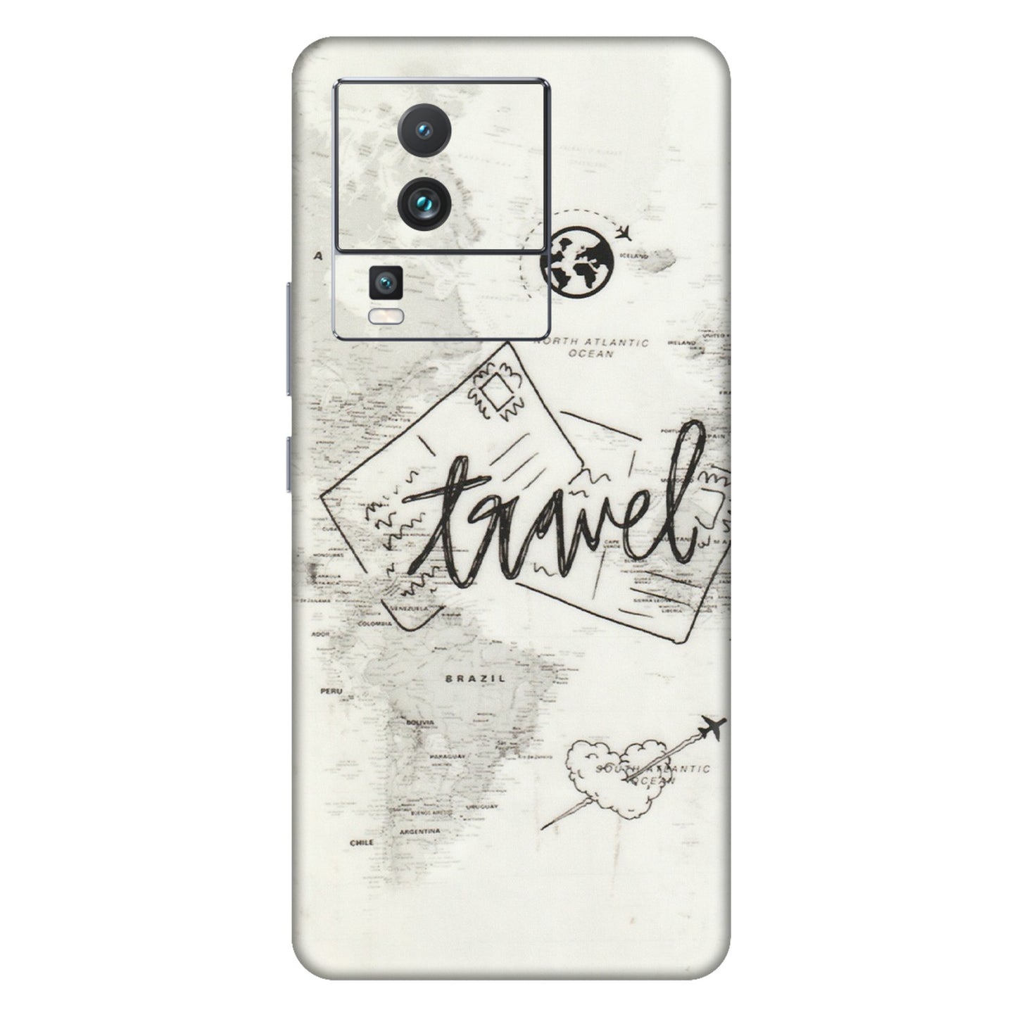 IQOO Phone Skins (All Models) - Travel Ticket - Transparent Finish (T-06) IQOO Neo 7 PRO