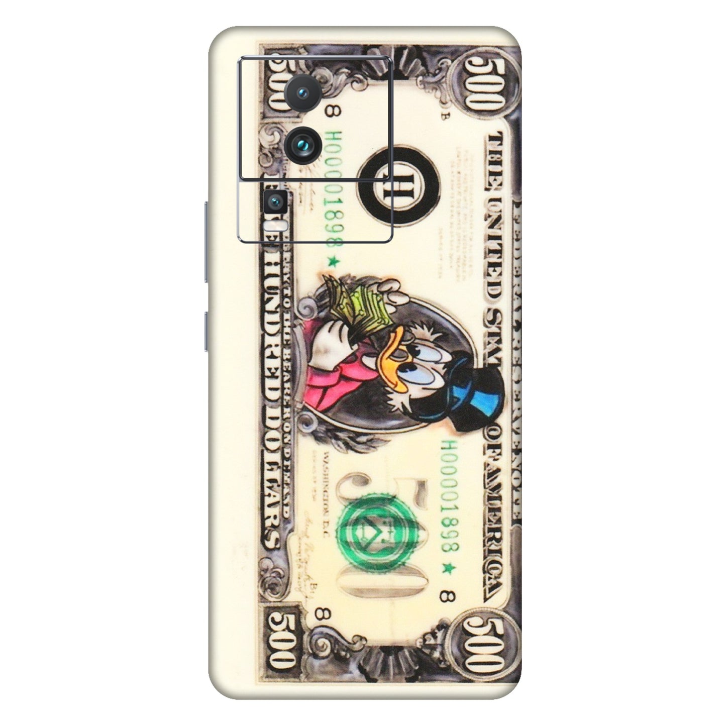 IQOO Phone Skins (All Models) - Five Hundred Dollar Duck - Transparent Finish (T-15) IQOO Neo 7 PRO