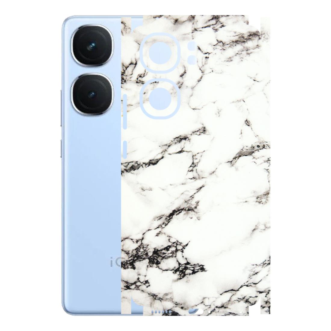 IQOO Phone Skins (All Models) - Black and White Marble Texture - 3D Embossed Finish (L-124) IQOO Neo 9 Pro