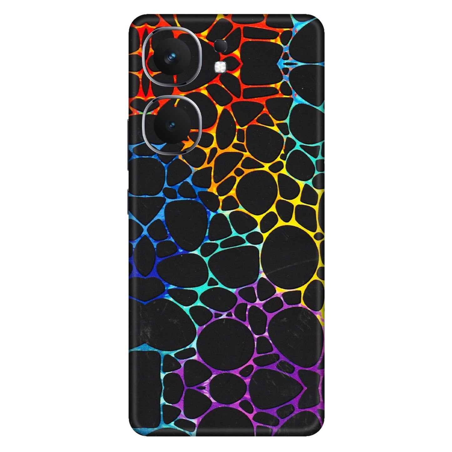 IQOO Phone Skins (All Models) - Abstract Art MultiColour - 3D Embossed Finish (L-133) IQOO Neo 9 Pro