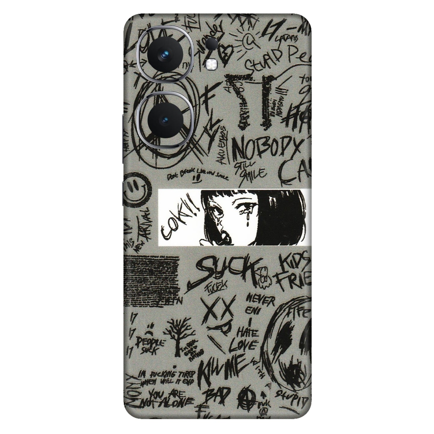 IQOO Phone Skins (All Models) - Never Have Love Anime - 3D Embossed Finish (L-260) IQOO Neo 9 Pro
