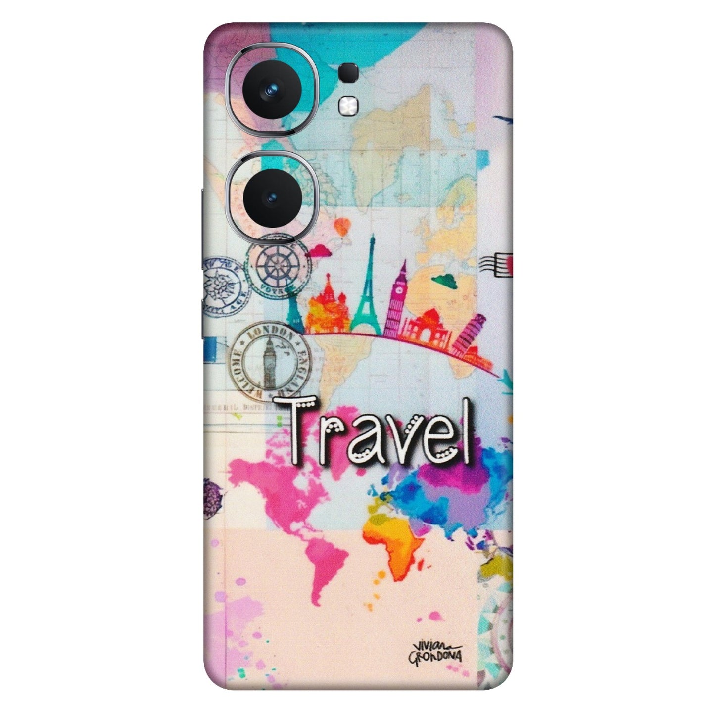 IQOO Phone Skins (All Models) - Travel The Wonders - Matte Finish (M-108) IQOO Neo 9 Pro