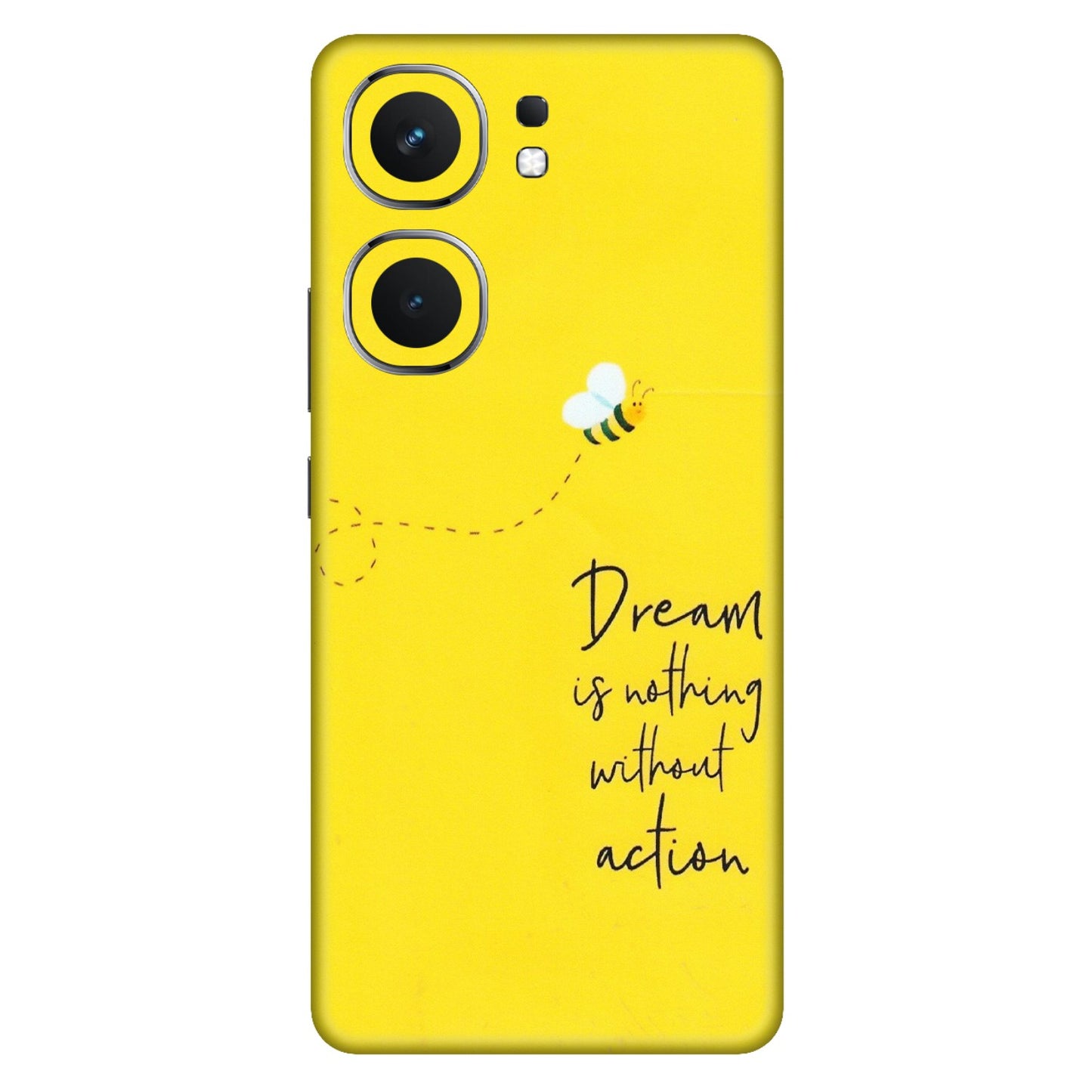 IQOO Phone Skins (All Models) - Dream Is Nothing Without Action - Matte Finish (M-138) IQOO Neo 9 Pro