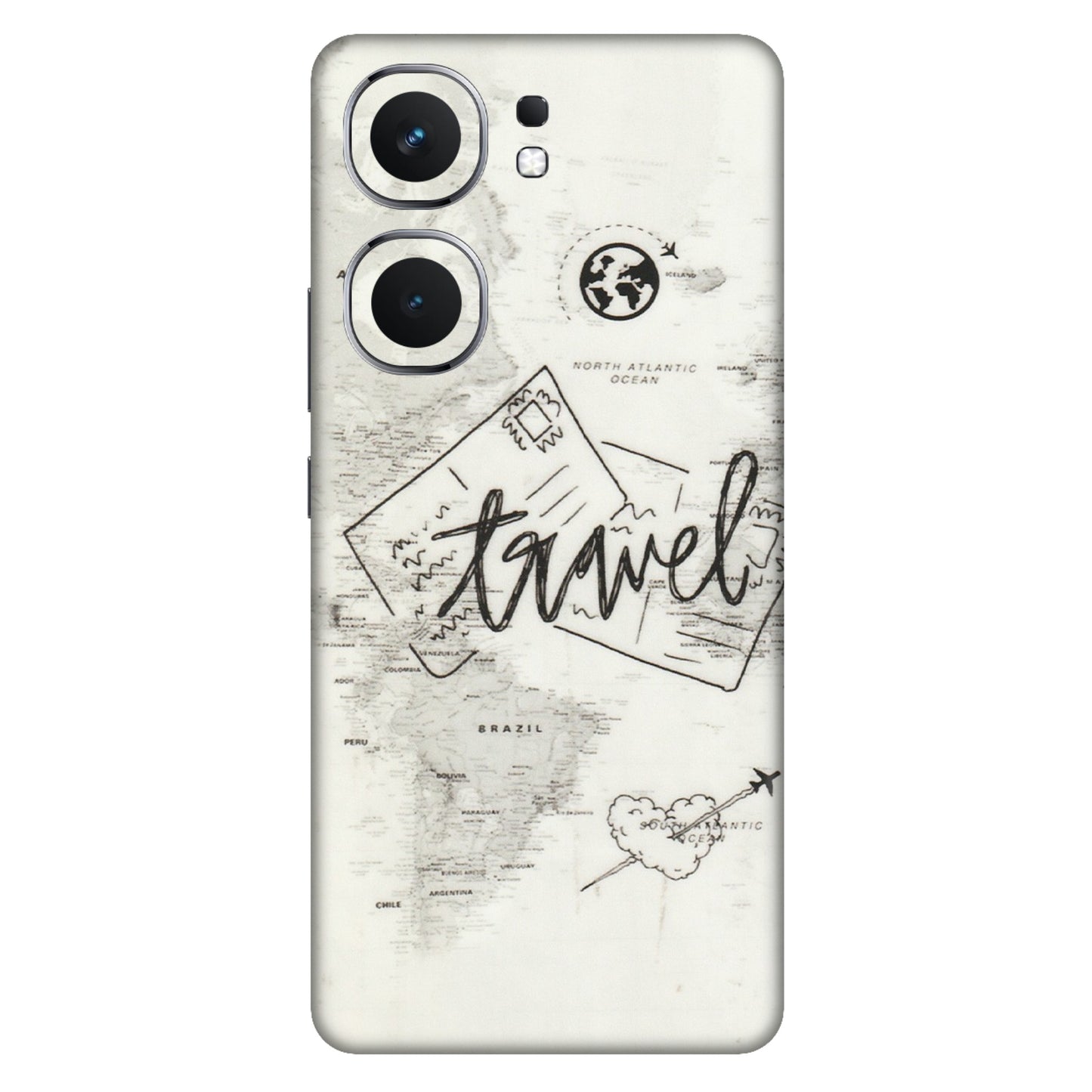 IQOO Phone Skins (All Models) - Travel Ticket - Transparent Finish (T-06) IQOO Neo 9 Pro