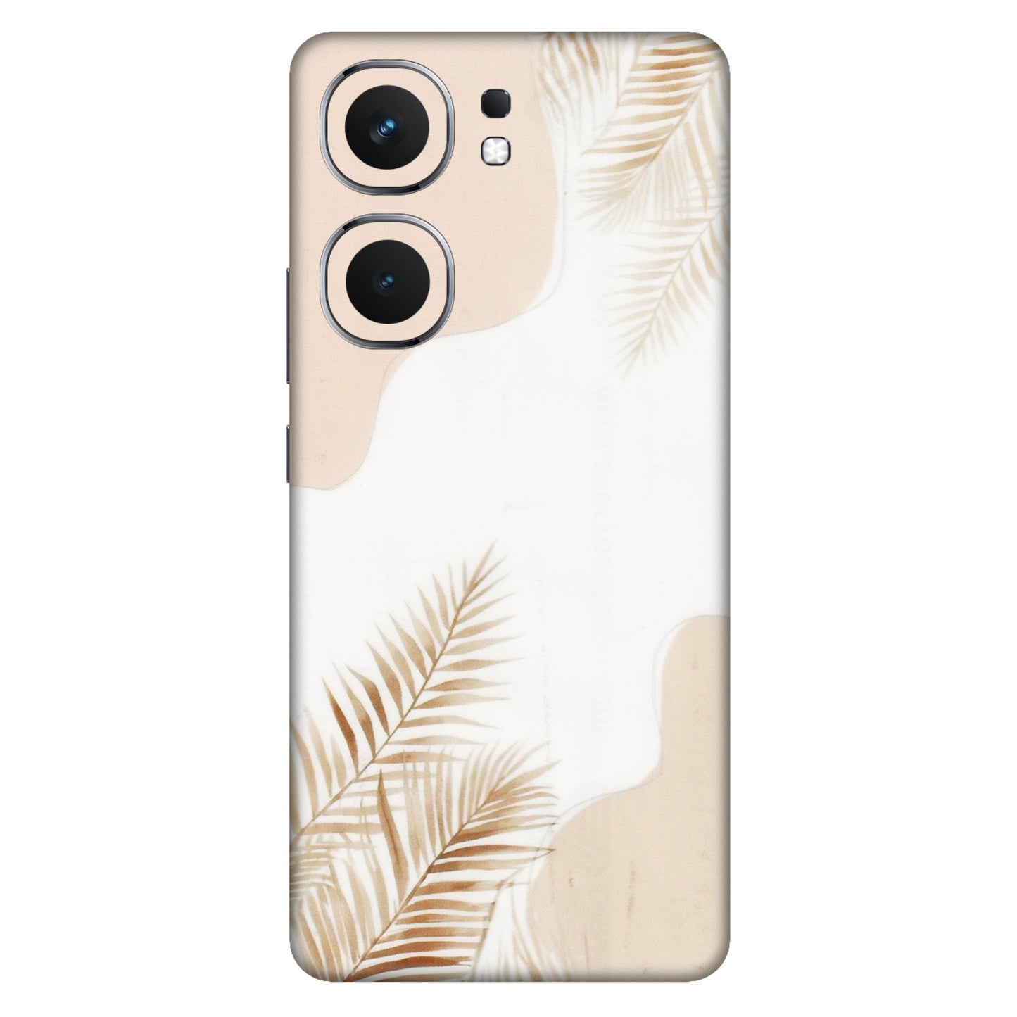 IQOO Phone Skins (All Models) - Gold Petals Abstract - Transparent Finish (T-08) IQOO Neo 9 Pro