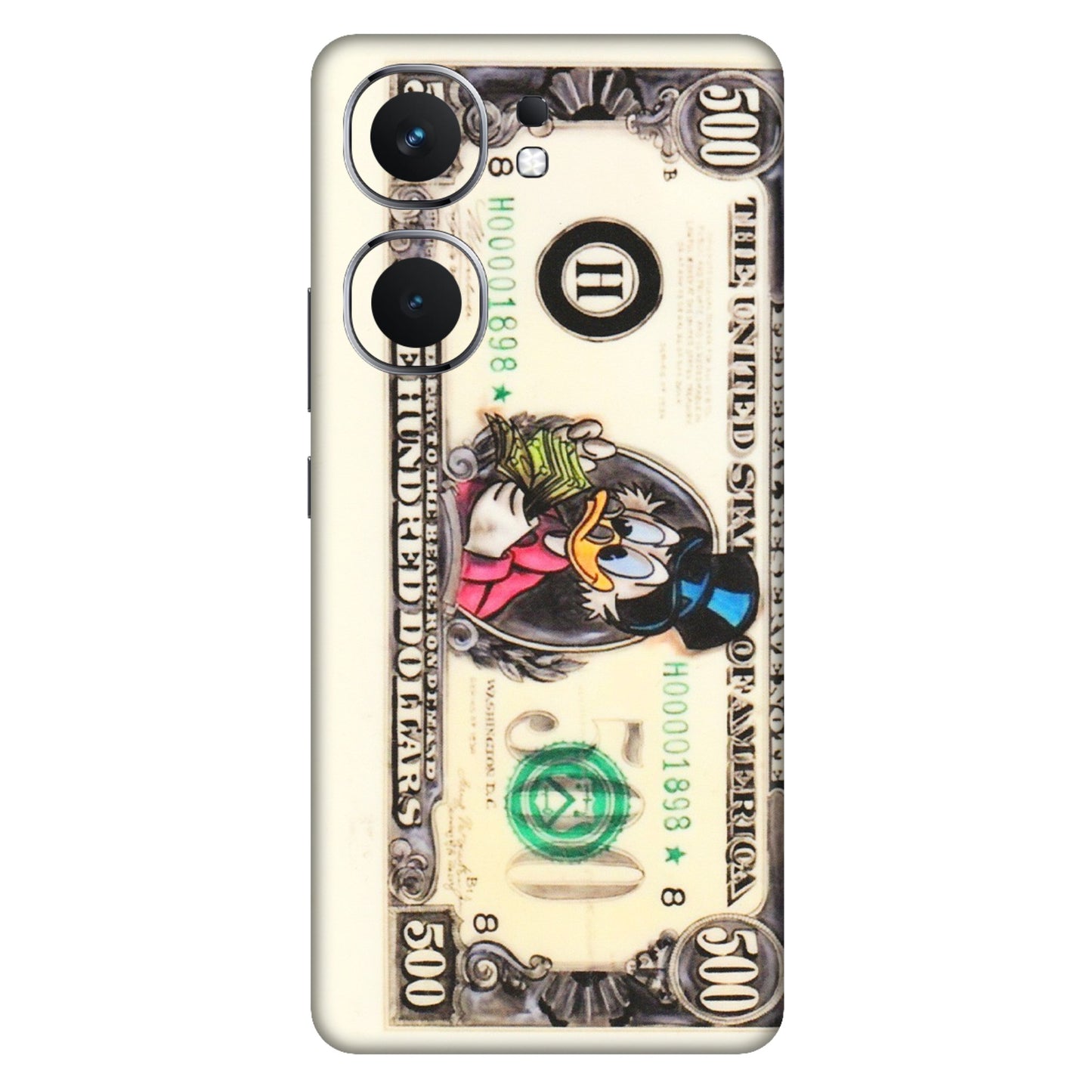 IQOO Phone Skins (All Models) - Five Hundred Dollar Duck - Transparent Finish (T-15) IQOO Neo 9 Pro