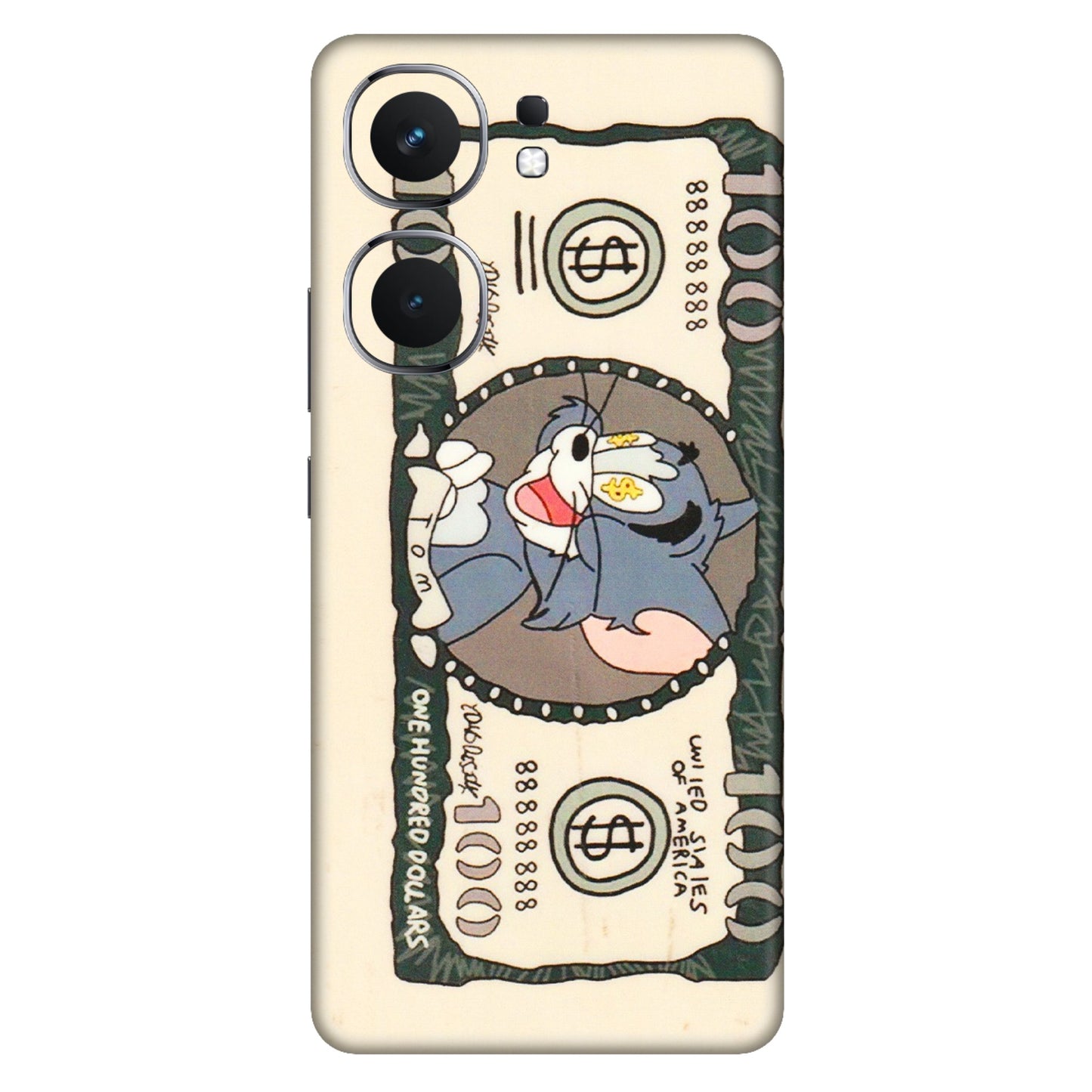 IQOO Phone Skins (All Models) - One Hundred Dollar Tom - Transparent Finish (T-16) IQOO Neo 9 Pro