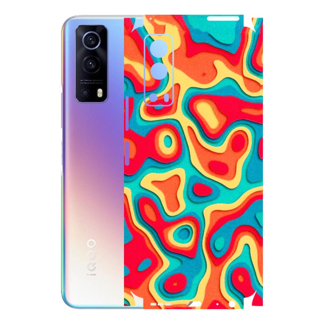 IQOO Phone Skins (All Models) - Abstract Swirl - 3D Embossed Finish (L-150) IQOO Z3 5G