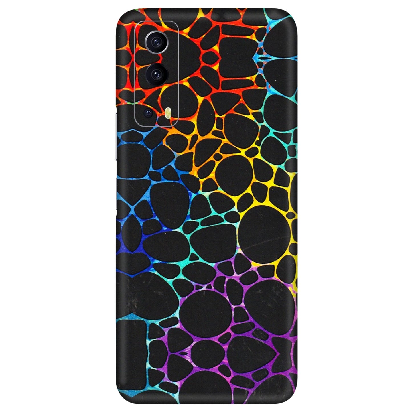 IQOO Phone Skins (All Models) - Abstract Art MultiColour - 3D Embossed Finish (L-133) IQOO Z3 5G