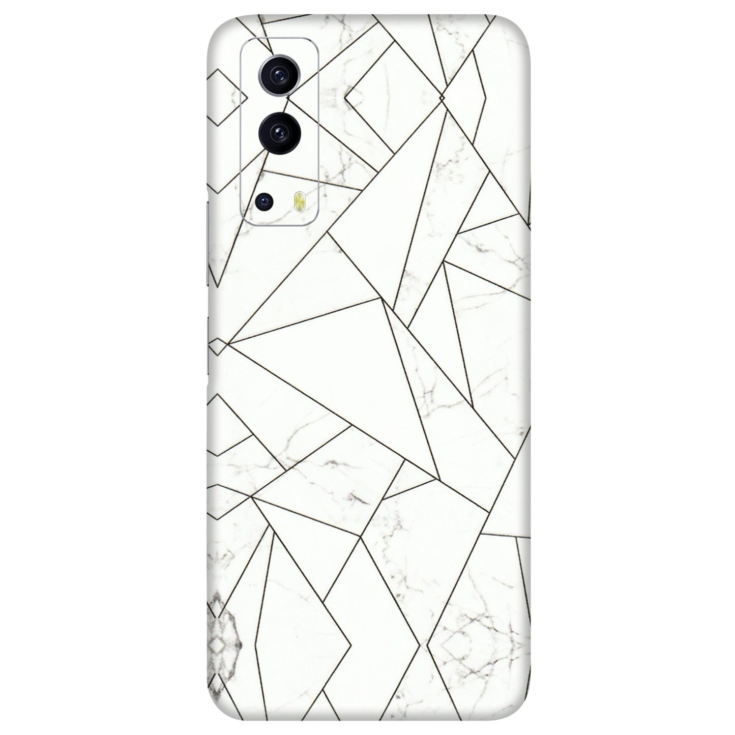 IQOO Phone Skins (All Models) - Luxury White Marble Effect - 3D Embossed Finish (L-168) IQOO Z3 5G