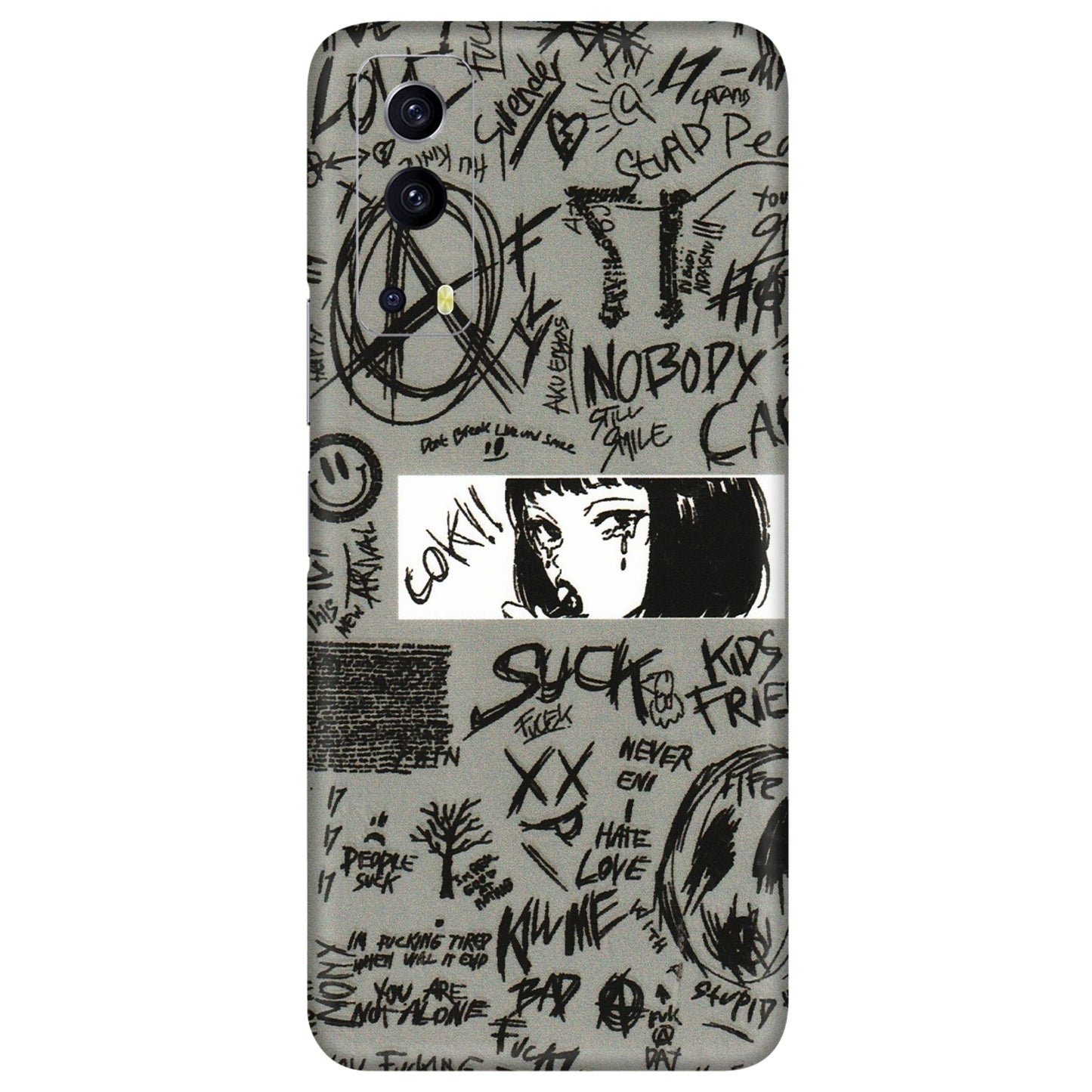 IQOO Phone Skins (All Models) - Never Have Love Anime - 3D Embossed Finish (L-260) IQOO Z3 5G