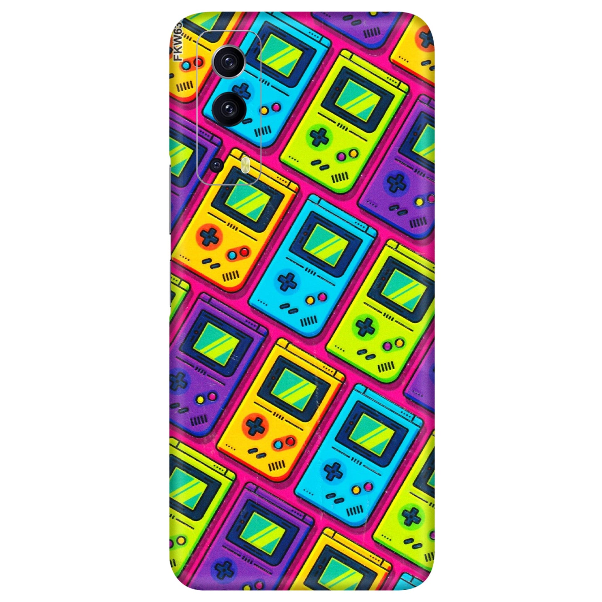IQOO Phone Skins (All Models) - Gameboy Colourful - 3D Embossed Finish (L-266) IQOO Z3 5G