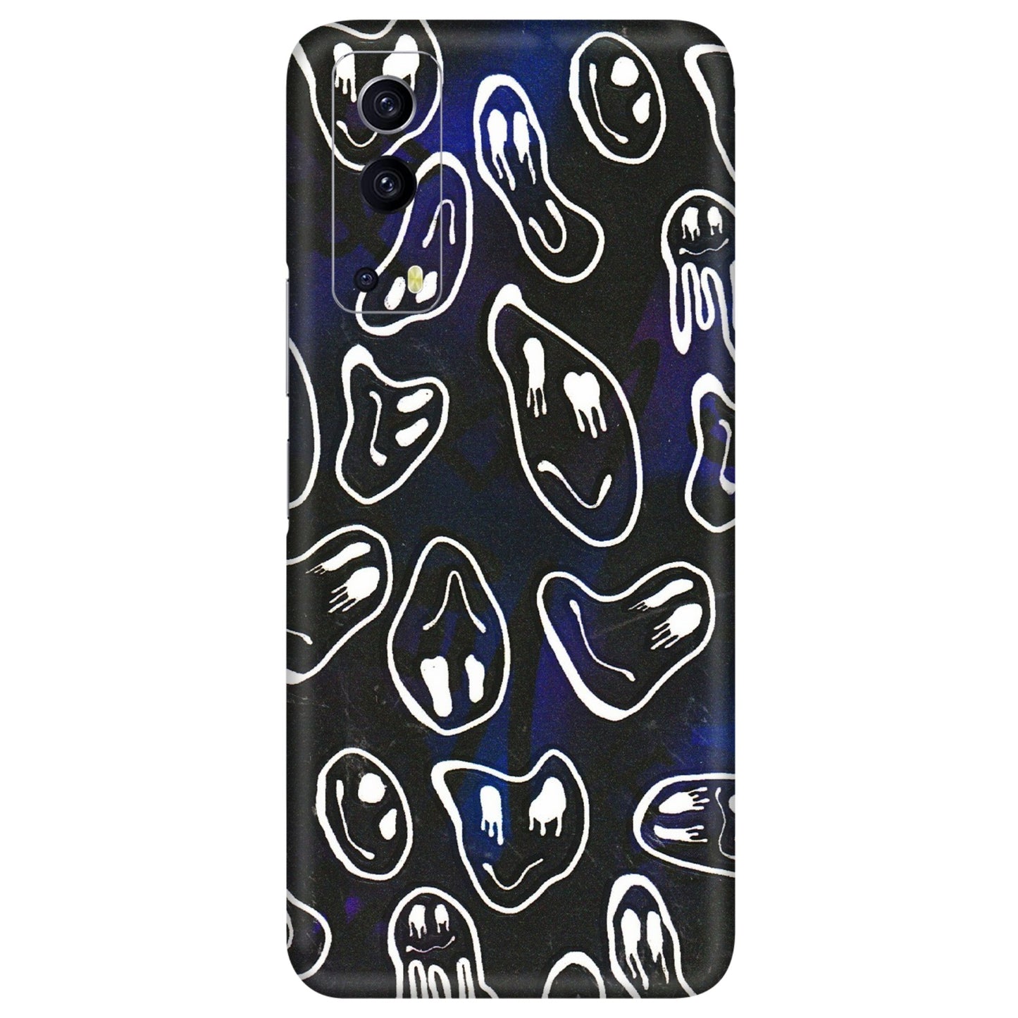 IQOO Phone Skins (All Models) - Distorted Smileys - 3D Embossed Finish (L-92) IQOO Z3 5G