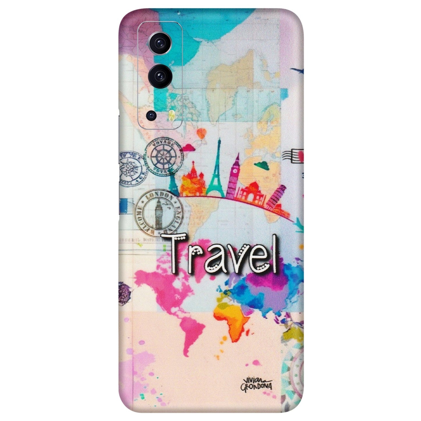 IQOO Phone Skins (All Models) - Travel The Wonders - Matte Finish (M-108) IQOO Z3 5G