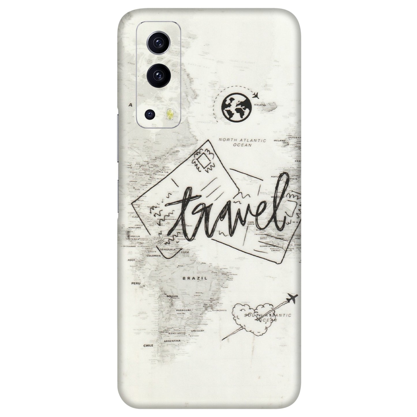 IQOO Phone Skins (All Models) - Travel Ticket - Transparent Finish (T-06) IQOO Z3 5G