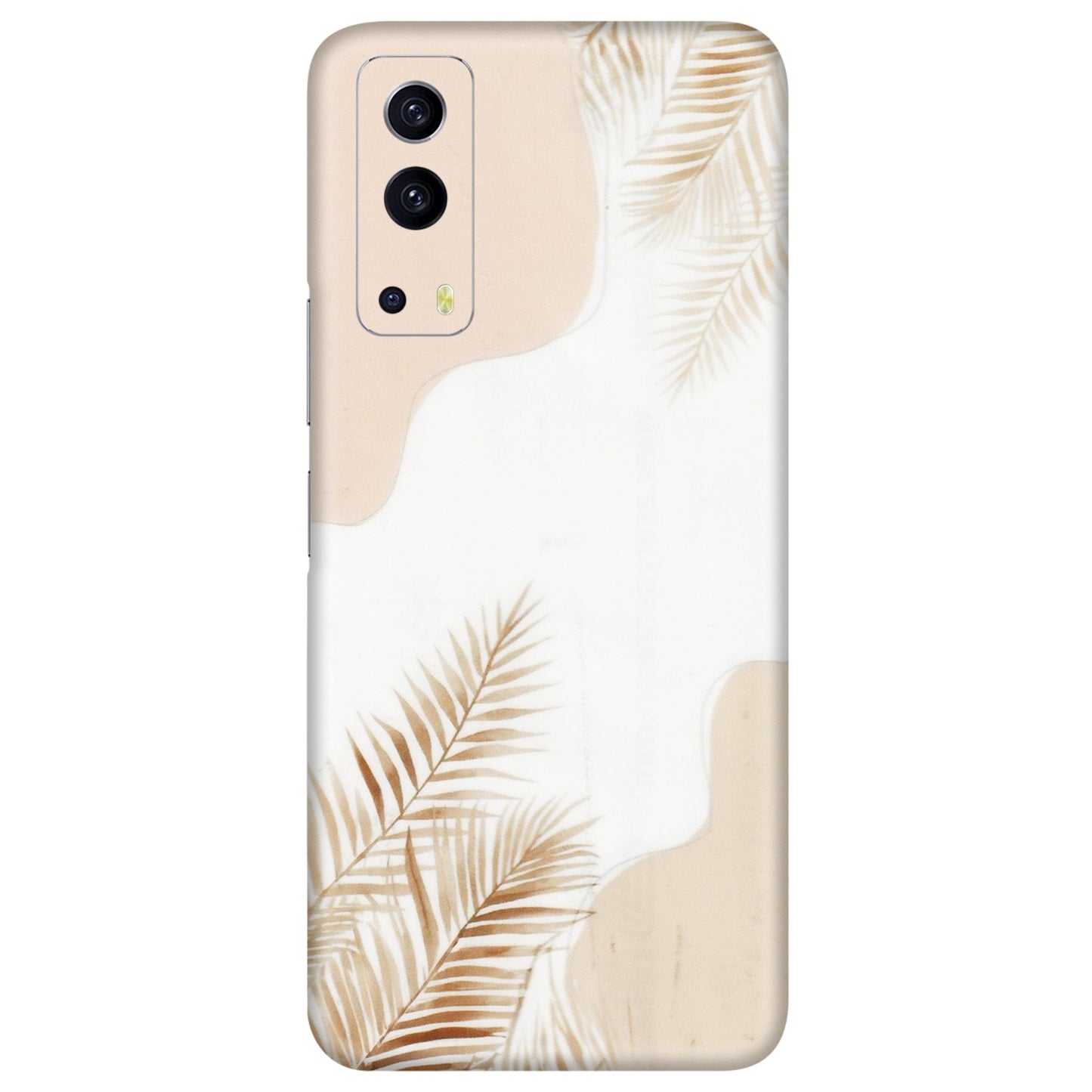 IQOO Phone Skins (All Models) - Gold Petals Abstract - Transparent Finish (T-08) IQOO Z3 5G