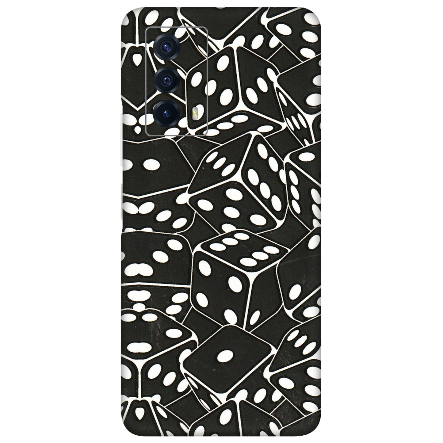 IQOO Phone Skins (All Models) - Big Black Dices - 3D Embossed Finish (L-106) IQOO Z5