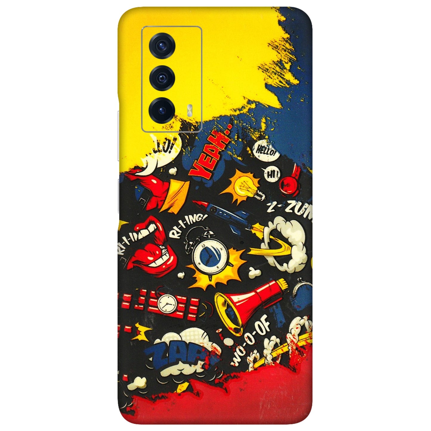IQOO Phone Skins (All Models) - Pacific Doodle Art - 3D Embossed Finish (L-120) IQOO Z5