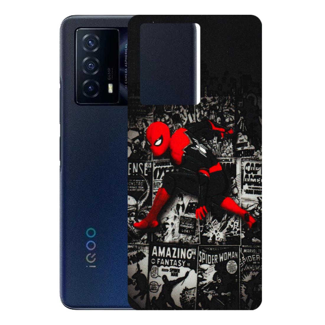 IQOO Phone Skins (All Models) - SpiderMan New - 3D Embossed Finish (L-162) IQOO Z5