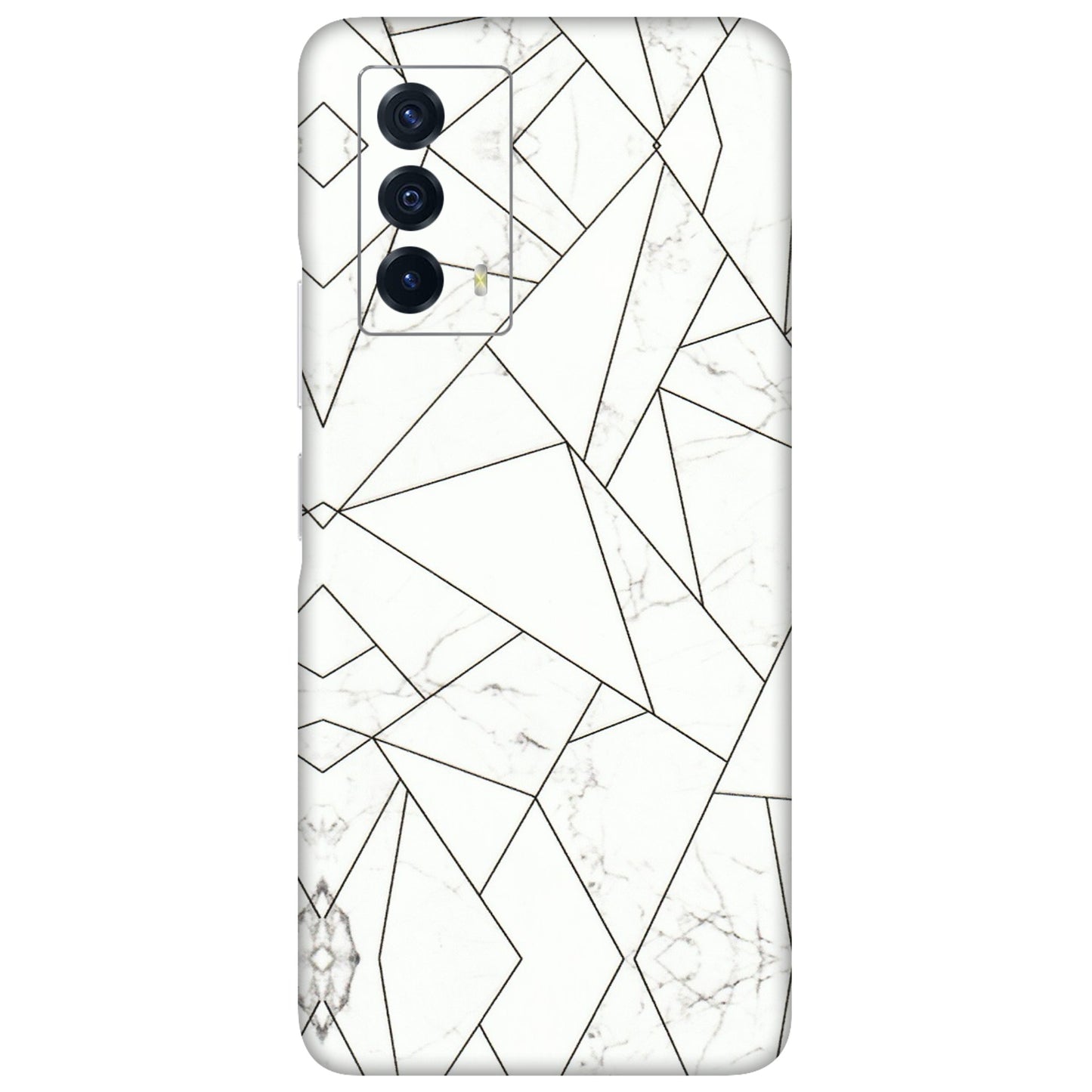 IQOO Phone Skins (All Models) - Luxury White Marble Effect - 3D Embossed Finish (L-168) IQOO Z5