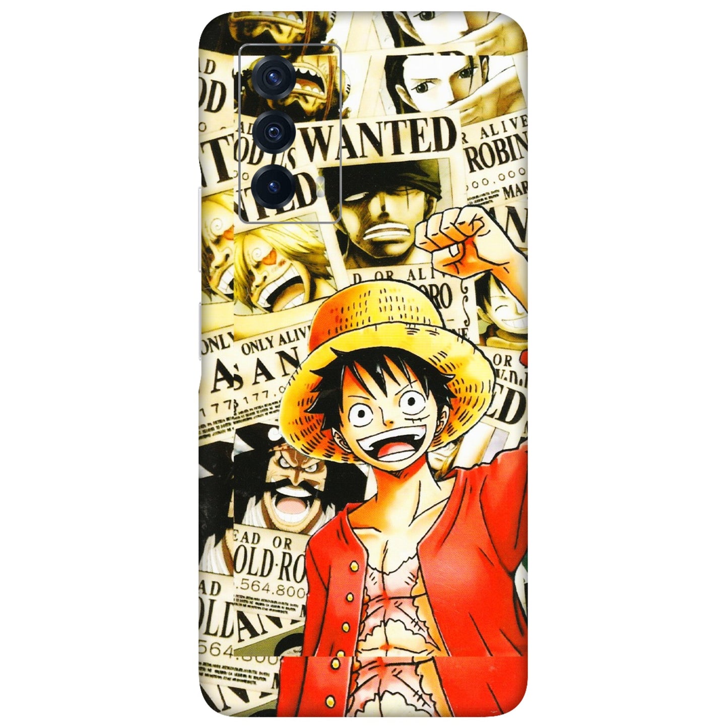 IQOO Phone Skins (All Models) - Luffy Anime - 3D Embossed Finish (L-177) IQOO Z5