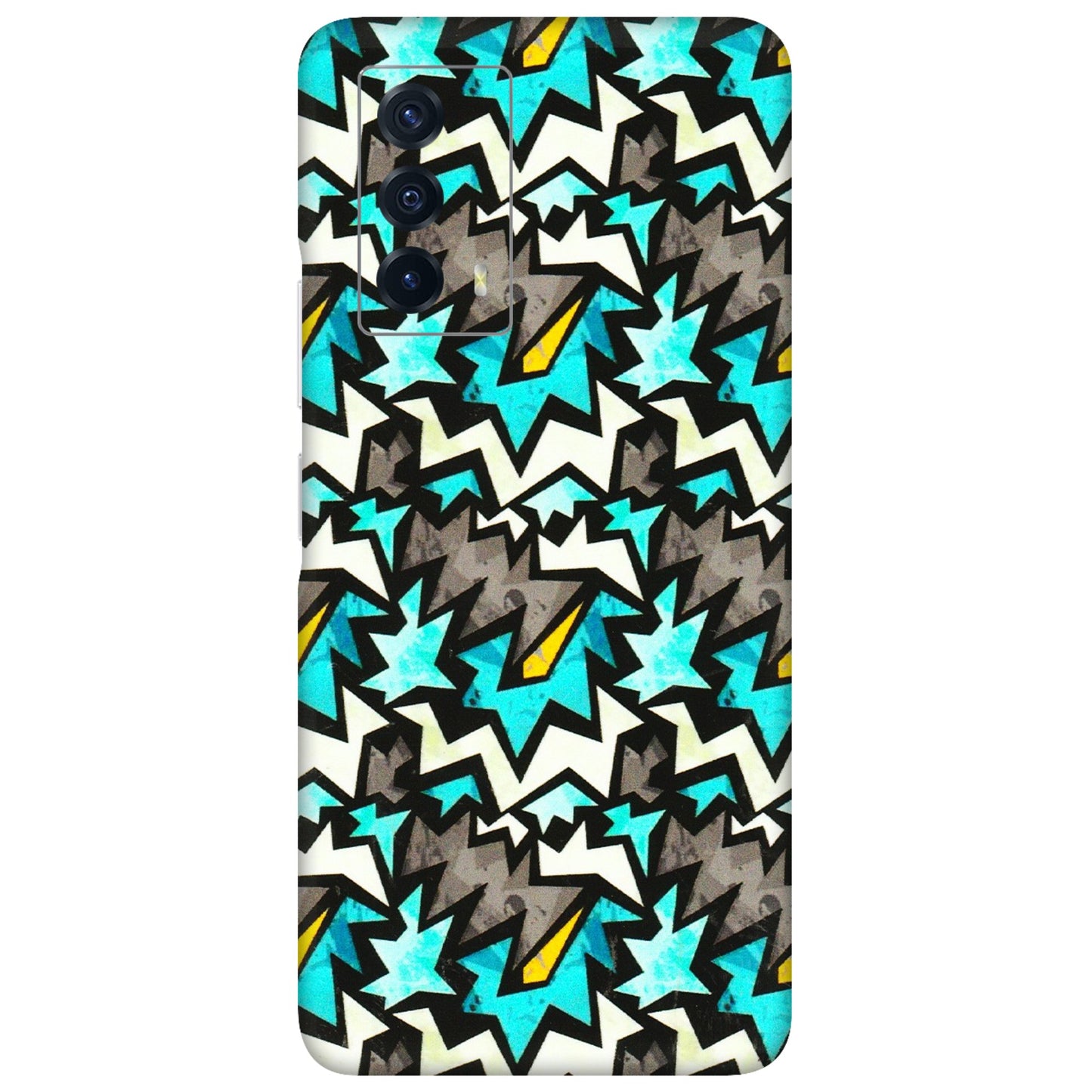 IQOO Phone Skins (All Models) - Funky Zig Zag - 3D Embossed Finish (L-223) IQOO Z5