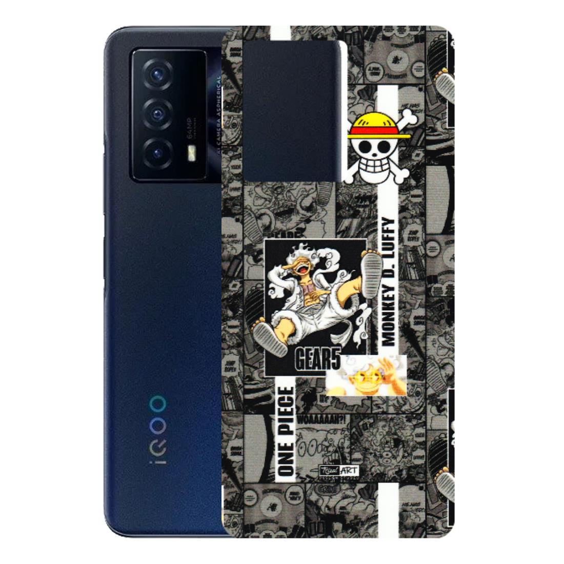 IQOO Phone Skins (All Models) - Cuffy Anime MonkeyCamic - 3D Embossed Finish (L-242) IQOO Z5