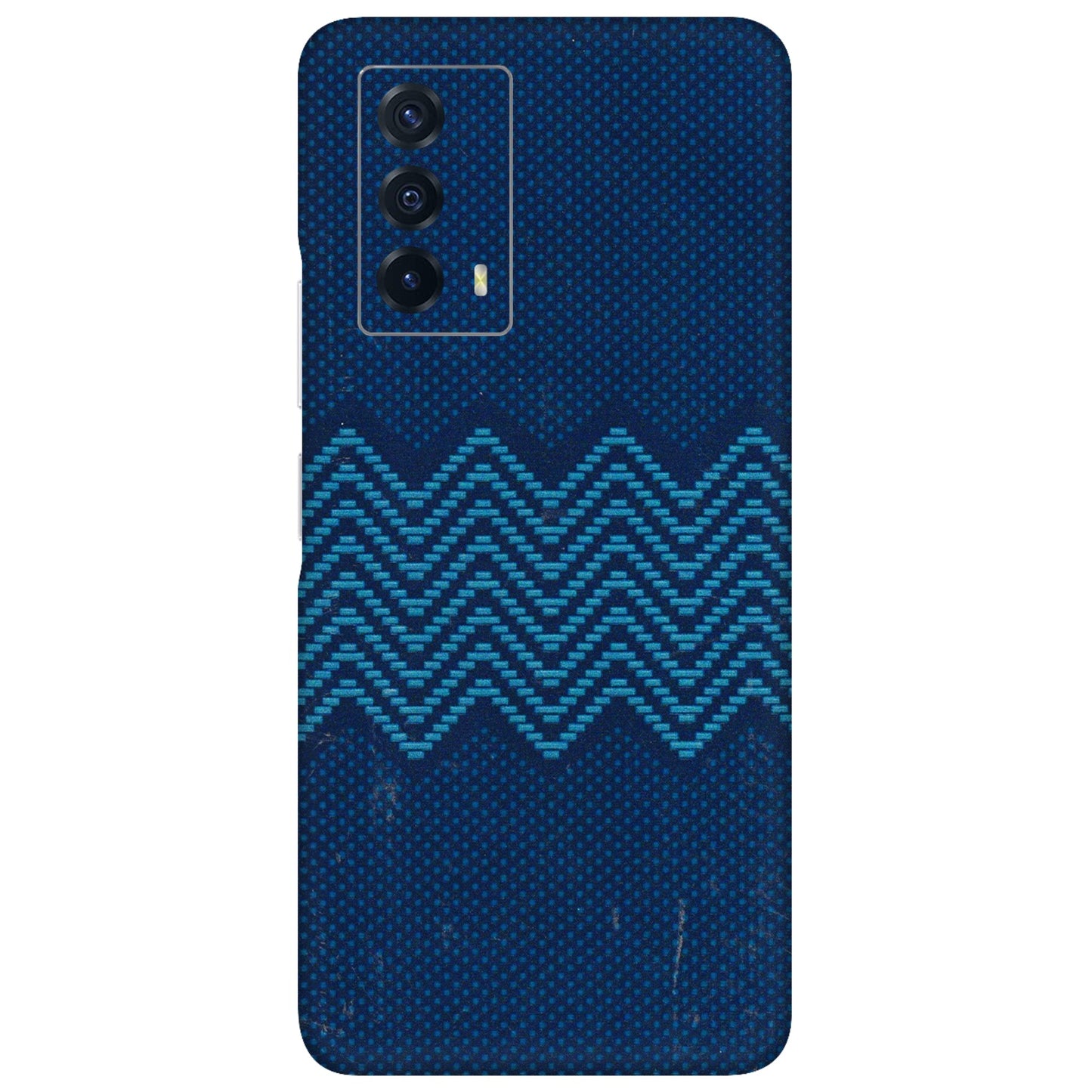 IQOO Phone Skins (All Models) - Blue Sober Waves - 3D Embossed Finish (L-306) IQOO Z5