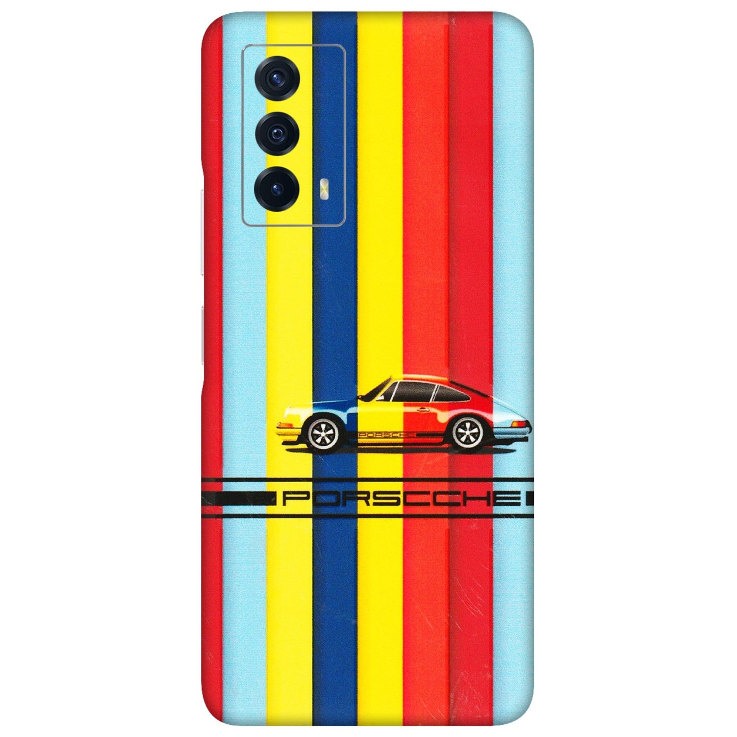 IQOO Phone Skins (All Models) - Multicolour Porche - 3D Embossed Finish (L-39) IQOO Z5